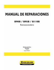 Manual de serviço em PDF da retroescavadeira New Holland B90B, B95B, B110B ES - New Holland Construção manuais - NH-48184683-...