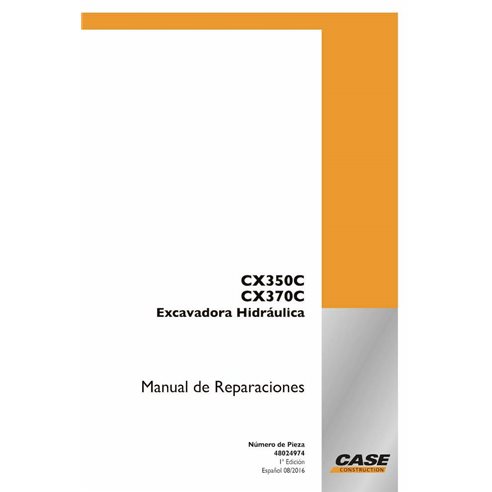 Case CX350C, CX370C hydraulic excavator pdf service manual ES - Case manuals - CASE-48024974-SM-ES