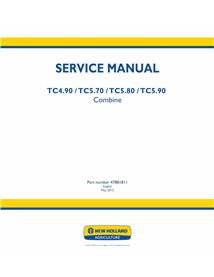 Manual de serviço em PDF da colheitadeira New Holland TC4.90, TC5.90, TX4.90, TX5.90 - New Holland Agricultura manuais - NH-4...