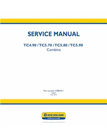 NH-47881811-SM Manual de servicio en formato PDF de las cosechadoras New Holland TC4.90, TC5.90, TX4.90 y TX5.90