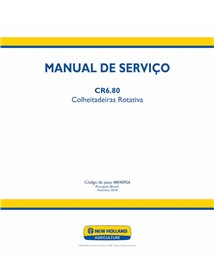 Manual de serviço em PDF da colheitadeira New Holland CR6.80 PT - New Holland Agricultura manuais - NH-48040926-SM-PT