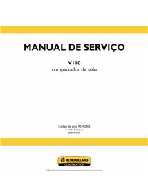 Manual de serviço em pdf da colheitadeira New Holland V110 PT - New Holland Construção manuais - NH-90342805-SM-PT