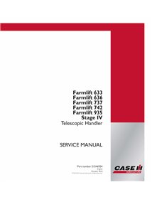 CASE-51546954-SM Manuel d'entretien PDF des chariots télescopiques Case Farmlift 633, 636, 737, 742, 935 Stage IV