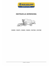 Manual de servicio en formato PDF de las cosechadoras New Holland CS6050, CS6070, CS6080, CS6090, CSX7060, CSX7080 - New Hola...