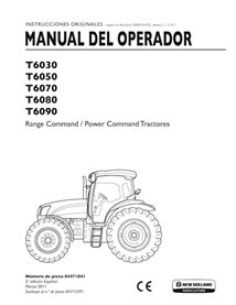 Manual del operador del tractor New Holland T6030, T6050, T6070, T6080, T6090 en formato pdf ES - New Holand Agricultura manu...