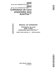 JD-OMCXT12603-PT John Deere 3520, 3522 (2013-, Issue F3) sugar cane harvester operator's manual PT (OMCXT12603)