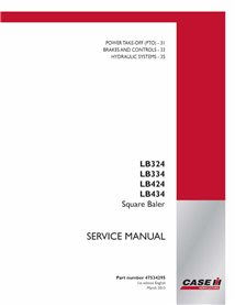 Case LB324, LB334, LB424, LB434 baler pdf service manual  - Case IH manuals - CASE-47534295-SM-EN