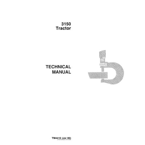 TM4410 Manual técnico em PDF do trator John Deere 3150 - tudo incluso