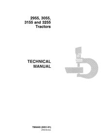 TM4449 John Deere 2955, 3055, 3155 and 3255 tractor pdf technical manual - all inclusive