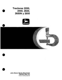 TM4442-ES John Deere 2250, 2450, 2650, 2650N and 2850 tractor technical manual - all inclusive ES (TM4442)