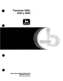 TM4445-ES John Deere 3050, 3350, 3650 tractor pdf technical manual - all inclusive ES
