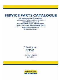 Catálogo de peças em pdf do pulverizador New Holland SP2500 PT - New Holland Agricultura manuais - NH-47359050-PC-PT