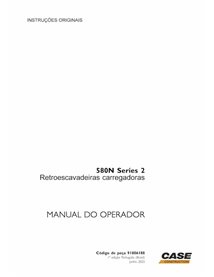 Manual del operador de la retroexcavadora Case Serie 580N 2 en formato PDF - Case manuales - CASE-91806188-OM-PT