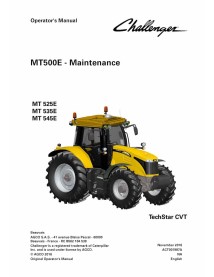 Challenger MT500E tractor operator's manual - Challenger manuals - CHAL-ACT001987A