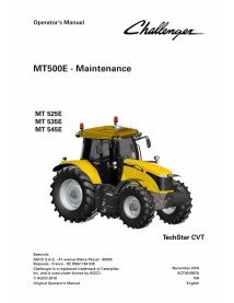 Manual del operador del tractor Challenger MT500E - Challenger manuales - CHAL-ACT001987A