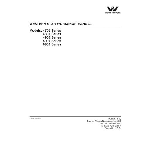 Manual de oficina em pdf para caminhões Western Star séries 4700, 4800, 4900, 5900 e 6900 - Western Star manuais - WS-4700-69...