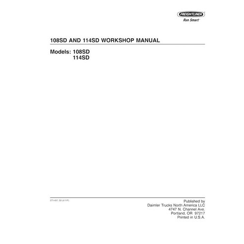 Freightliner 108SD, 114SD truck pdf workshop manual  - Freightliner manuals - FREIGHT-108SD-114SD-2011-WM-EN