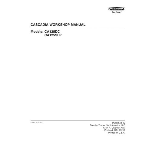 Manual de oficina em pdf do caminhão Freightliner Cascadia CA125DC, CA125SLP - Freightliner manuais - FREIGHT-STI-487-WM-EN