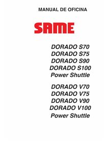 Manual de serviço do trator MESMO Dorado S75, S75, S90, S100, V70, V75, V90, V100 ES - SAME manuais - SAME-307114070-SM-ES