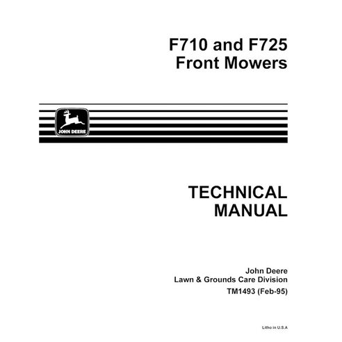 Manual técnico em PDF do cortador de grama John Deere F710, F725 - John Deere manuais - JD-TM1493-EN