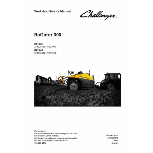 Manual de serviço de oficina do sistema líquido Challenger RoGator 300 - Challenger manuais - CHAL-ACP0291510