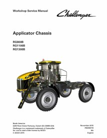 Manual de servicio del taller del chasis del aplicador Challenger RG900B, RG1100B, RG1300B - Challenger manuales - CHAL-79035...