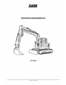 Manual de servicio en formato pdf de la excavadora Case CX135SR - Case manuales - CASE-9-40671-SM-DE