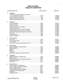 Manuel d'entretien PDF de la chargeuse-pelleteuse Case 480D, 480LL - Case manuels - CASE-9-69260-SM-EN