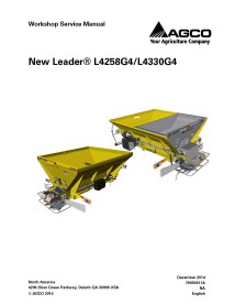 Nouveau manuel d'entretien de l'atelier du système d'application Leader L4258G4 / L4330G4 - New Leader manuels - CHAL-79035617A