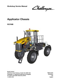 Challenger RG700B applicator chassis workshop service manual - Challenger manuals