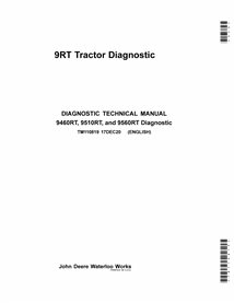 John Deere 9460RT, 9510RT, and 9560RT tractor pdf diagnostic technical manual 