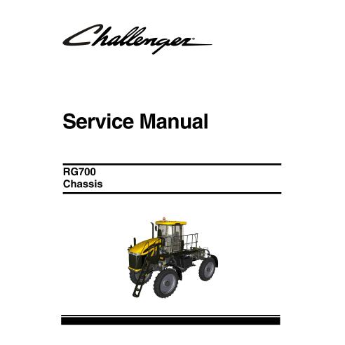 Manual de serviço do chassi do aplicador Challenger RG700 - Challenger manuais